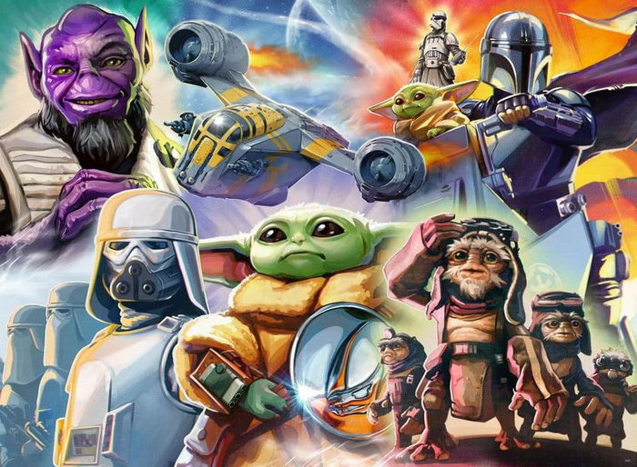The Mandalorian y Grogu Puzzle (500 Piezas) The Mandalorian y Grogu Puzzle (500 Piezas)