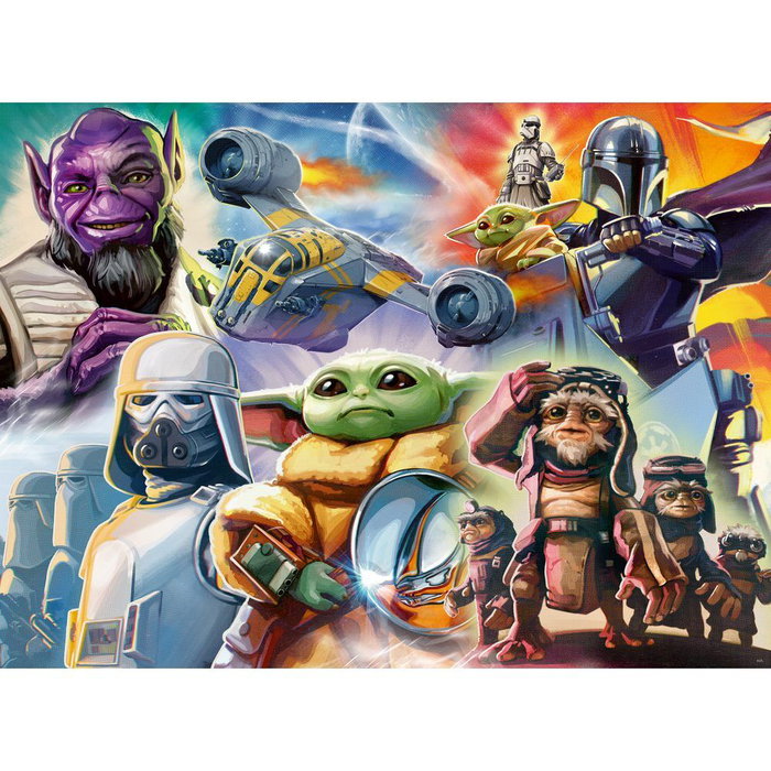 Ravensburger Puzzle The Mandalorian y Grogu 500 Piezas
