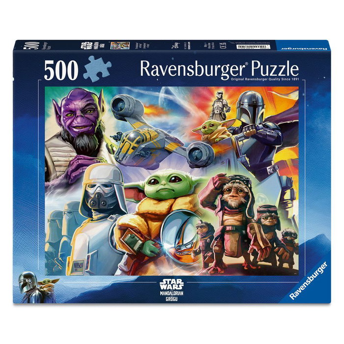 Ravensburger Puzzle The Mandalorian y Grogu 500 Piezas