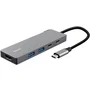 Hub 5 puertos usb-c dalyx gris trust 2xusb/ 1xhdmi 2xusb tipo-c/ gris