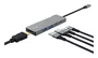 Trust 26062 Hub USB-C de 5 Puertos con HDMI, 2xUSB 3.2 Type-A y 2xUSB-C, Color Gris