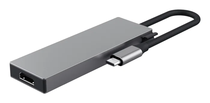 Trust 26062 Hub USB-C de 5 Puertos con HDMI, 2xUSB 3.2 Type-A y 2xUSB-C, Color Gris