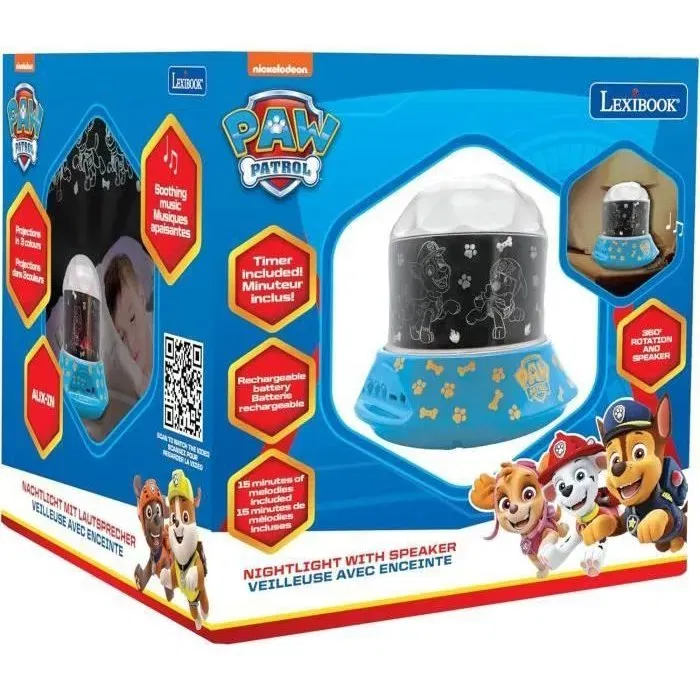 Lexibook LEX1695204906622 Luz Nocturna con Proyecciones de Paw Patrol y Efectos de Sonido Lexibook LEX1695204906622 Luz Nocturna con Proyecciones de Paw Patrol y Efectos de Sonido