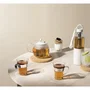 BODUM BOD0699965518400 Botella de Agua Tritan Melior 1.2 L con Filtro Infusor de Acero Inoxidable y Correa de Silicona, Color Blanco