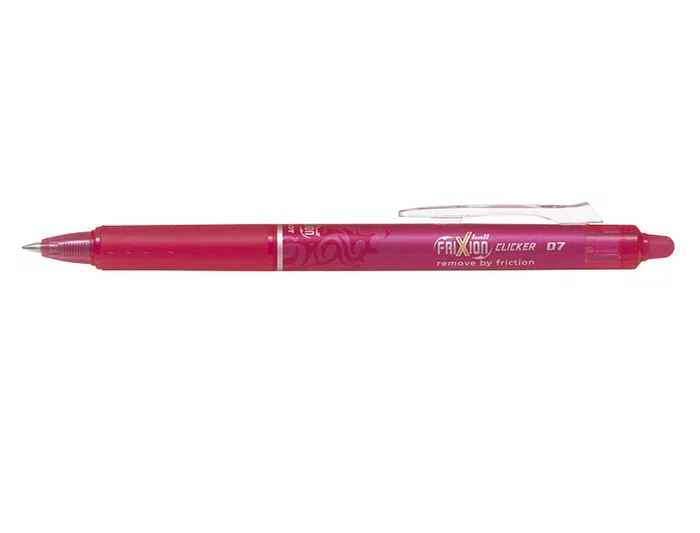 Pilot Bolígrafo Frixion Clicker Borrable Retráctil 0.7 mm Rosa