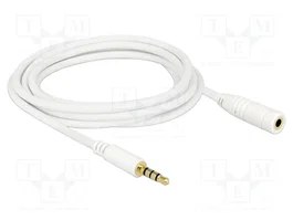 DeLOCK Cable de audio de 3 m con conector 6,35 mm macho y 3,5 mm hembra