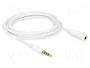 DeLOCK Cable de audio de 3 m con conector 6,35 mm macho y 3,5 mm hembra