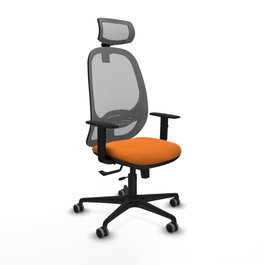PIQUERAS Y CRESPO Silla de oficina Cilanco Naranja y Gris con mecanismo Sincro/Traslack