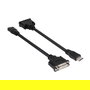 Club 3D Adaptador HDMI a DVI Macho Hembra Pasivo 1920x1200 60Hz Plug and Play Cable 0.40m Negro - Retail