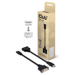Club 3D Adaptador HDMI Macho a DVI-D Hembra Passive CAC-HMD>DFD - Soporta hasta 1920x1200p @60Hz