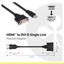 Club 3D Adaptador HDMI a DVI Macho Hembra Pasivo 1920x1200 60Hz Plug and Play Cable 0.40m Negro - Retail