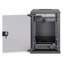 Digitus Bastidor de Pared de Red 9HE 10 Pulgadas 460 mm Negro, Capacidad 60 kg, IP20, con Gestión de Cables y Puerta de Cristal