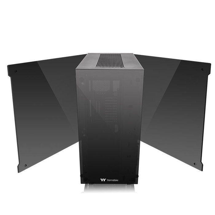 Thermaltake View 91 RGB Riing Tempered Glass Full Torre Negra Sin Fuente 4x USB 3.0 USB-C 4x 140mm Vidrio Templado Thermaltake View 91 RGB Riing Tempered Glass Full Torre Negra Sin Fuente 4x USB 3.0 USB-C 4x 140mm Vidrio Templado