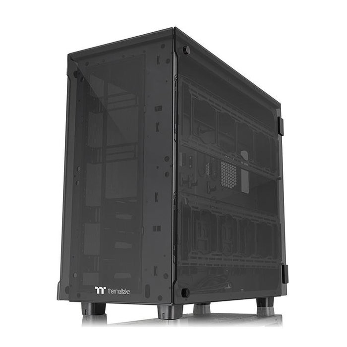 Thermaltake View 91 RGB Riing Tempered Glass Full Torre Negra Sin Fuente 4x USB 3.0 USB-C 4x 140mm Vidrio Templado Thermaltake View 91 RGB Riing Tempered Glass Full Torre Negra Sin Fuente 4x USB 3.0 USB-C 4x 140mm Vidrio Templado