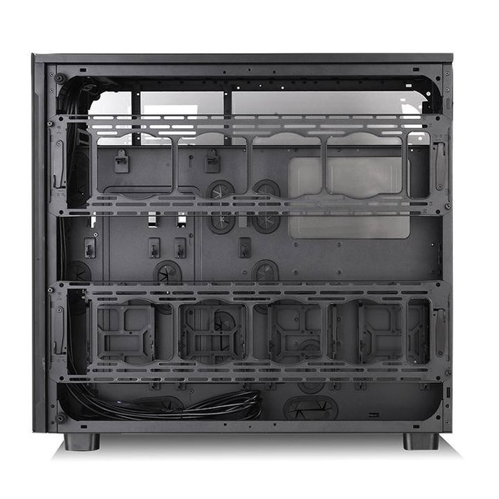 Thermaltake View 91 RGB Riing Tempered Glass Full Torre Negra Sin Fuente 4x USB 3.0 USB-C 4x 140mm Vidrio Templado Thermaltake View 91 RGB Riing Tempered Glass Full Torre Negra Sin Fuente 4x USB 3.0 USB-C 4x 140mm Vidrio Templado