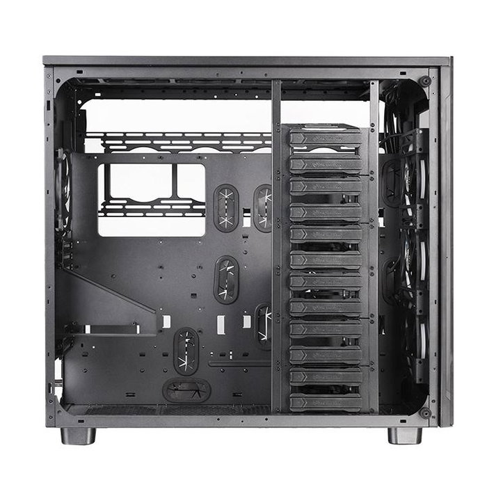Thermaltake View 91 RGB Riing Tempered Glass Full Torre Negra Sin Fuente 4x USB 3.0 USB-C 4x 140mm Vidrio Templado Thermaltake View 91 RGB Riing Tempered Glass Full Torre Negra Sin Fuente 4x USB 3.0 USB-C 4x 140mm Vidrio Templado