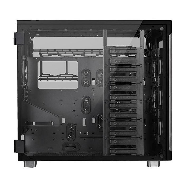 Thermaltake View 91 RGB Riing Tempered Glass Full Torre Negra Sin Fuente 4x USB 3.0 USB-C 4x 140mm Vidrio Templado Thermaltake View 91 RGB Riing Tempered Glass Full Torre Negra Sin Fuente 4x USB 3.0 USB-C 4x 140mm Vidrio Templado