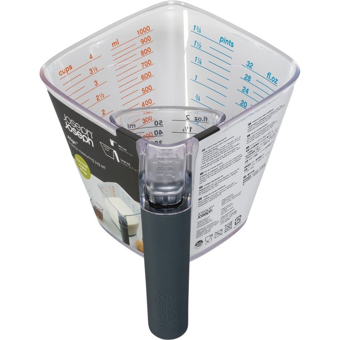 Joseph Joseph Align Juego de 2 Jarras Medidoras Gris