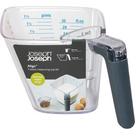Joseph Joseph Align Juego de 2 Jarras Medidoras Gris