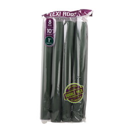 Red Kiss Rulos Flexibles 10" 1" 8 Piezas Dark Green