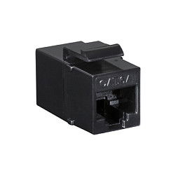 LogiLink Keystone Verbinder Cat.6A UTP, 2xRJ45, Negro, NK4014, Conector Plano, Chapado en Oro LogiLink Keystone Verbinder Cat.6A UTP, 2xRJ45, Negro, NK4014, Conector Plano, Chapado en Oro
