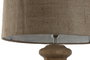 DKD Home Decor Lámpara Sobremesa Item Home Madera Y Yute 47 x 87 x 47 cm
