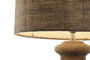 DKD Home Decor Lámpara Sobremesa Item Home Madera Y Yute 47 x 87 x 47 cm