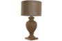 DKD Home Decor Lámpara Sobremesa Item Home Madera Y Yute 47 x 87 x 47 cm