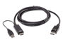 Aten Convertidor HDMI a DisplayPort True 4K 1,8 m 2L-7D02HDP