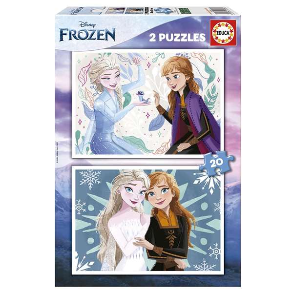 Educa Puzzle 2x20 piezas Frozen