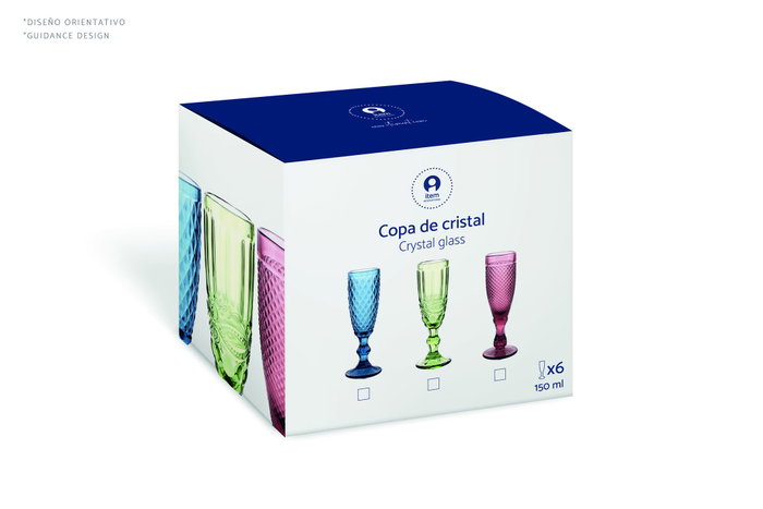 DKD Home Decor Set de 6 Vasos de Cristal Verde con Relieve de Hojas, 300ml DKD Home Decor Set de 6 Vasos de Cristal Verde con Relieve de Hojas, 300ml