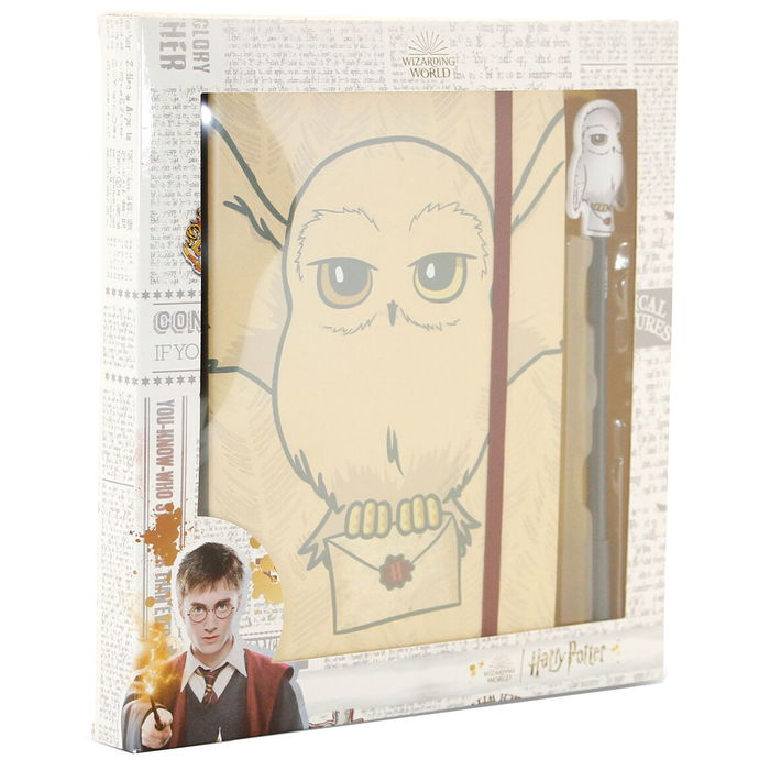 Karactermania Set Diario y Bolígrafo Hedwig Harry Potter con Caja Regalo