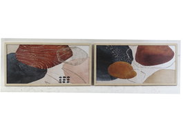 DKD Home Decor Cuadro Abstracto 80x40 cm Surtido