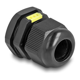 DeLOCK Prensacables M20 con ventilación IP68 negro, 2 piezas