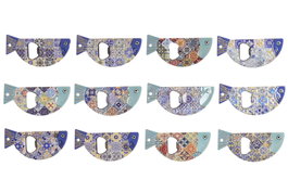 DKD Home Decor Imanes de Resina y Metal con Diseño de Pez en Relieve