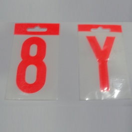 DUVER Letra Adhesiva de Plástico 80mm Fluor