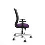 PIQUERAS Y CRESPO Silla de oficina Zulema Morado/Gris con mecanismo Sincro/Traslack