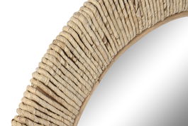 DKD Home Decor Espejo Natural 80 x 80 x 3 cm (2 Unidades) Cuerda Cañamo