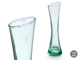 Giftdecor Violetero Vidrio Reciclado Cilindro 110 ml Transparente 5.5 x 20 x 5.5 cm (Set de 24)