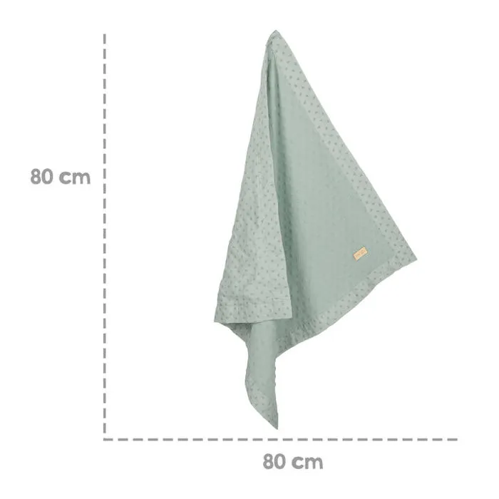 Roba Manta Orgánica para Bebé Lil Planet ROB4005317327280 GOTS 80x80 cm Lunares Verde