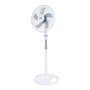 Edm - Ventilador 3 en 1 de Pie, Pared y Sobremesa, Ø40 cm, 45 W, 3 Velocidades, 3000 m³/h, Oscilante, Altura Ajustable 107-133 cm, Color Blanco