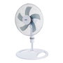 Edm - Ventilador 3 en 1 de Pie, Pared y Sobremesa, Ø40 cm, 45 W, 3 Velocidades, 3000 m³/h, Oscilante, Altura Ajustable 107-133 cm, Color Blanco