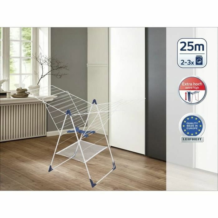 Leifheit Classic 250 Flex Secadora de pie - 25 m - Blanco