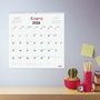 Finocam Calendario de Pared Chic 2026 Blanco 30x30 cm
