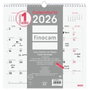Finocam Calendario de Pared Chic 2026 Blanco 30x30 cm