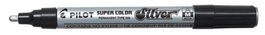 Marcador T.Opaca Perm. Pilot Super Color Grueso Plata (Set de 12)