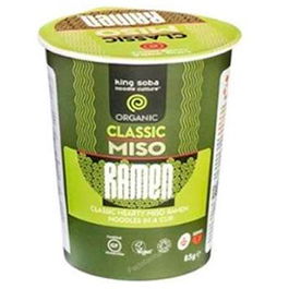 King Soba Vaso Sopa Ramen Miso Bio 85Gr Ecológico