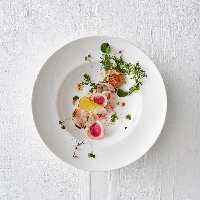 STEELITE SPYRO Plato Hondo para Pasta, Colección Spyro, Diámetro 30 cm, Apto Lavavajillas y Microondas (Set de 6)