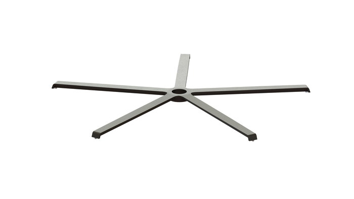 Q&Q Base Acero 5 Brazos Modelo Coney Ø690 Acabado Negro Mate