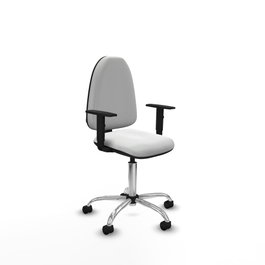 PIQUERAS Y CRESPO Silla de oficina Aýna con Brazos 1D, Blanca